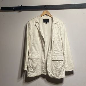 Linen blend blazer